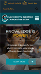 Mobile Screenshot of claycountyelectric.com